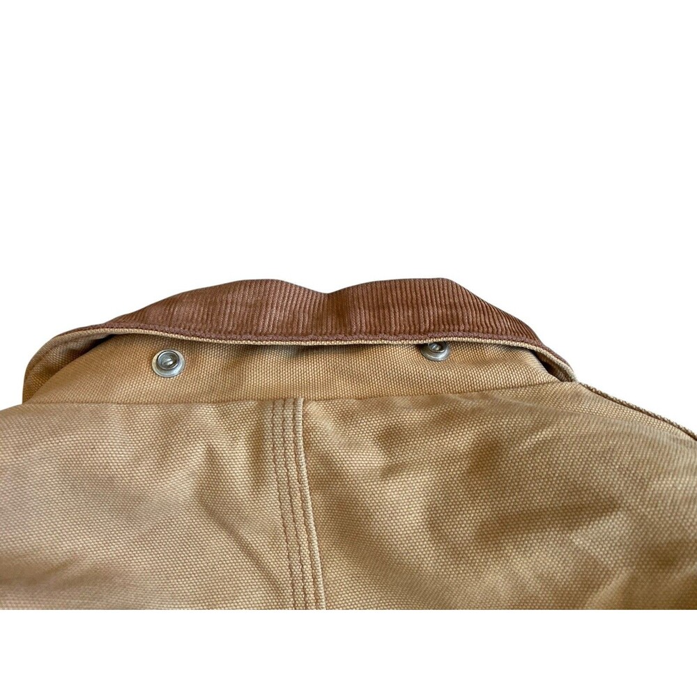 Vintage Carhartt J02 Duck Arctic Coat Size XL Brown Workwear Heavy Destroyed USA - Picture 11 of 16
